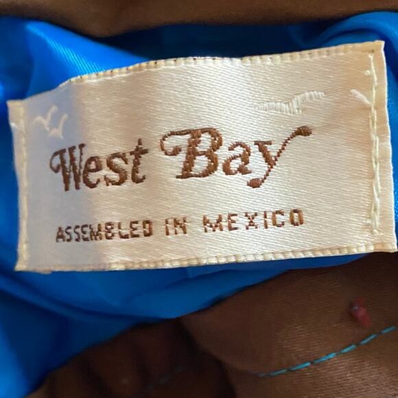 West Bay Women’s Size 10 Blue Pig Suede Pants - Picture 5 of 7